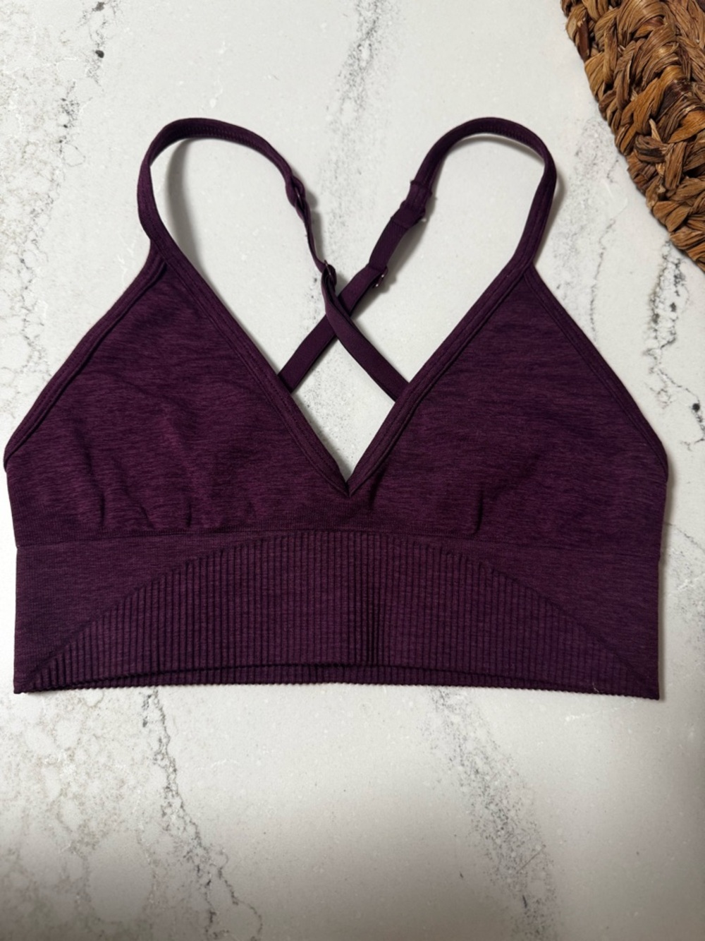 lululemon athletica Deep Plum Cross-Strap Bralette